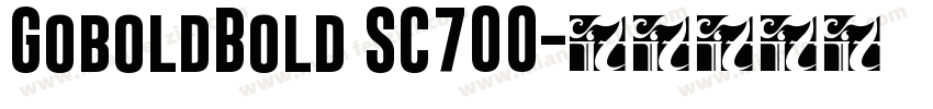 GoboldBold SC700字体转换